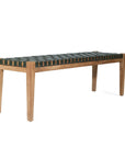 Paloma Woven Leather 150cm Bench