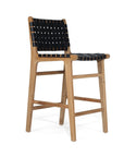 Paloma Woven Leather Backed Counter Stool