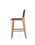 Paloma Woven Leather Backed Counter Stool