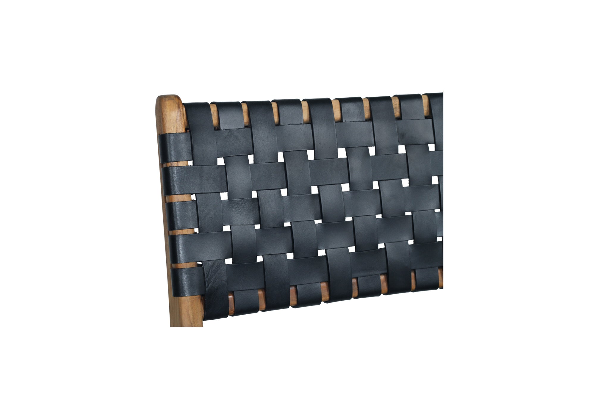 Paloma Woven Leather Backed Counter Stool