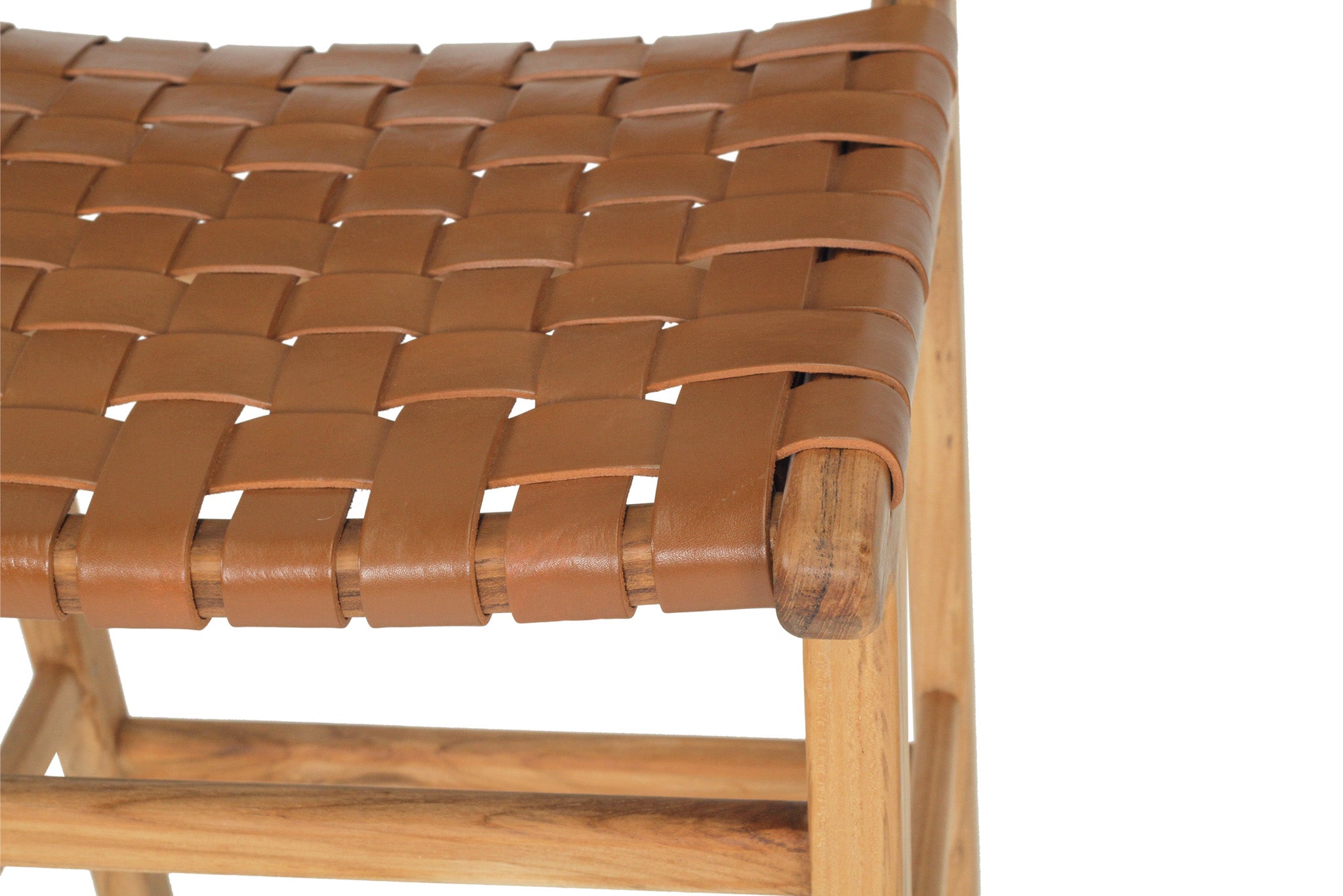 Paloma Woven Leather Backed Counter Stool