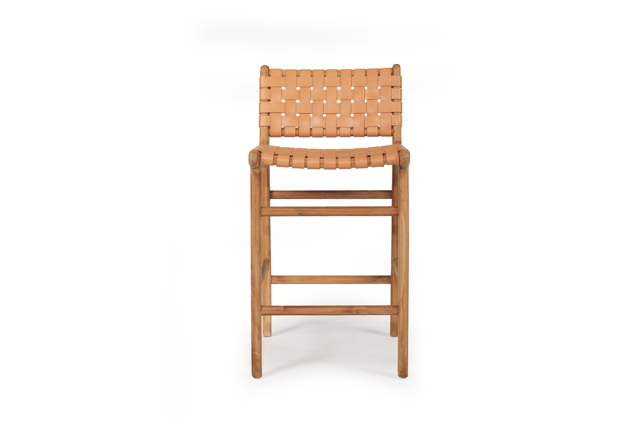 Paloma Woven Leather Backed Counter Stool