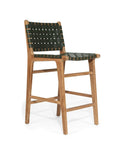 Paloma Woven Leather Backed Counter Stool