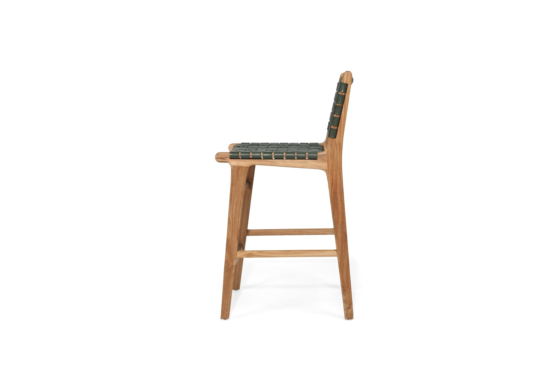 Paloma Woven Leather Backed Counter Stool Jarvis + Jarvis Home
