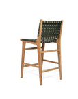 Paloma Woven Leather Backed Counter Stool