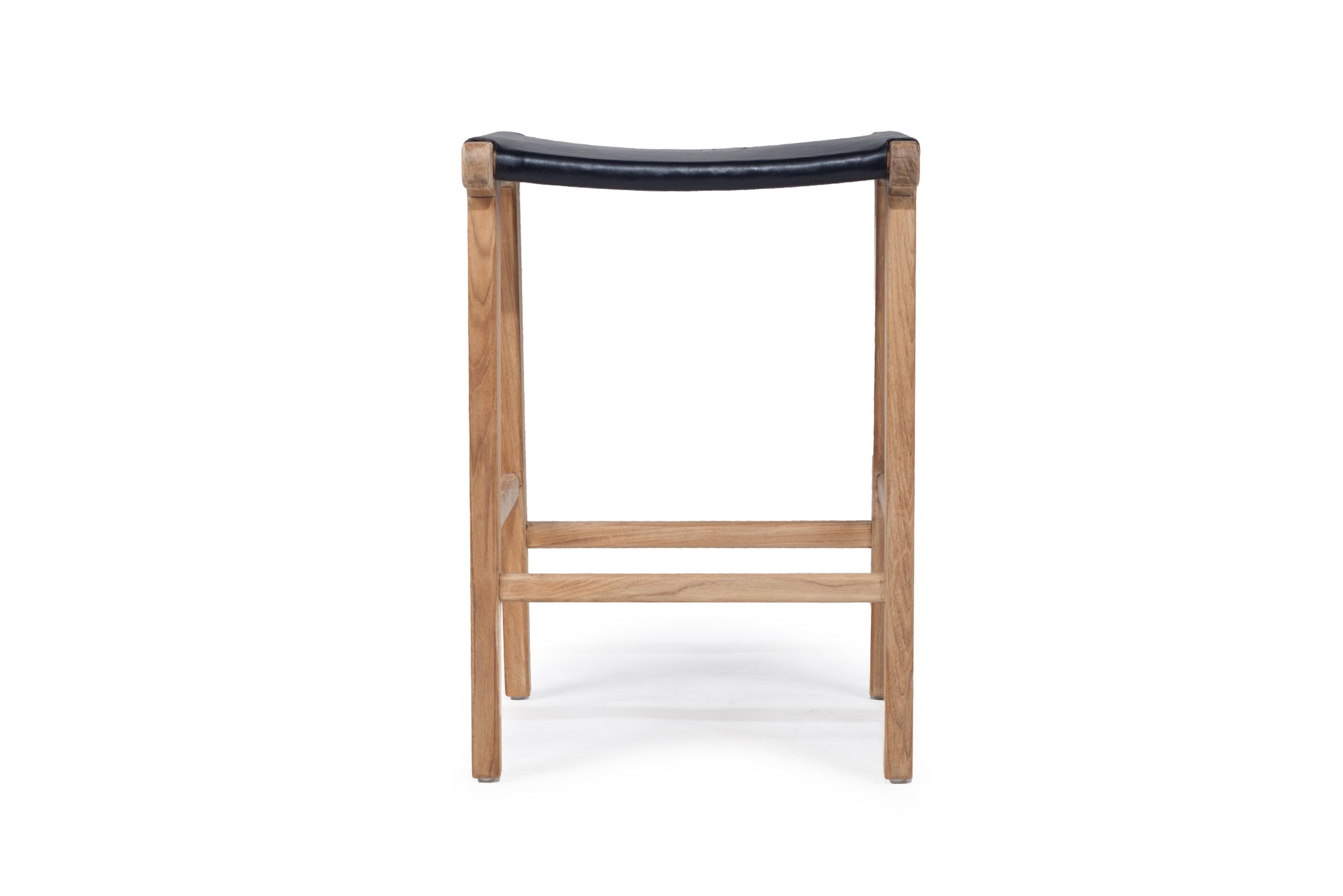 Paloma Flat Leather Saddle Stool