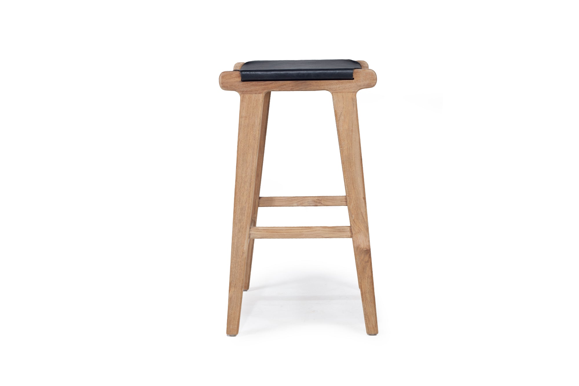 Paloma Flat Leather Saddle Stool