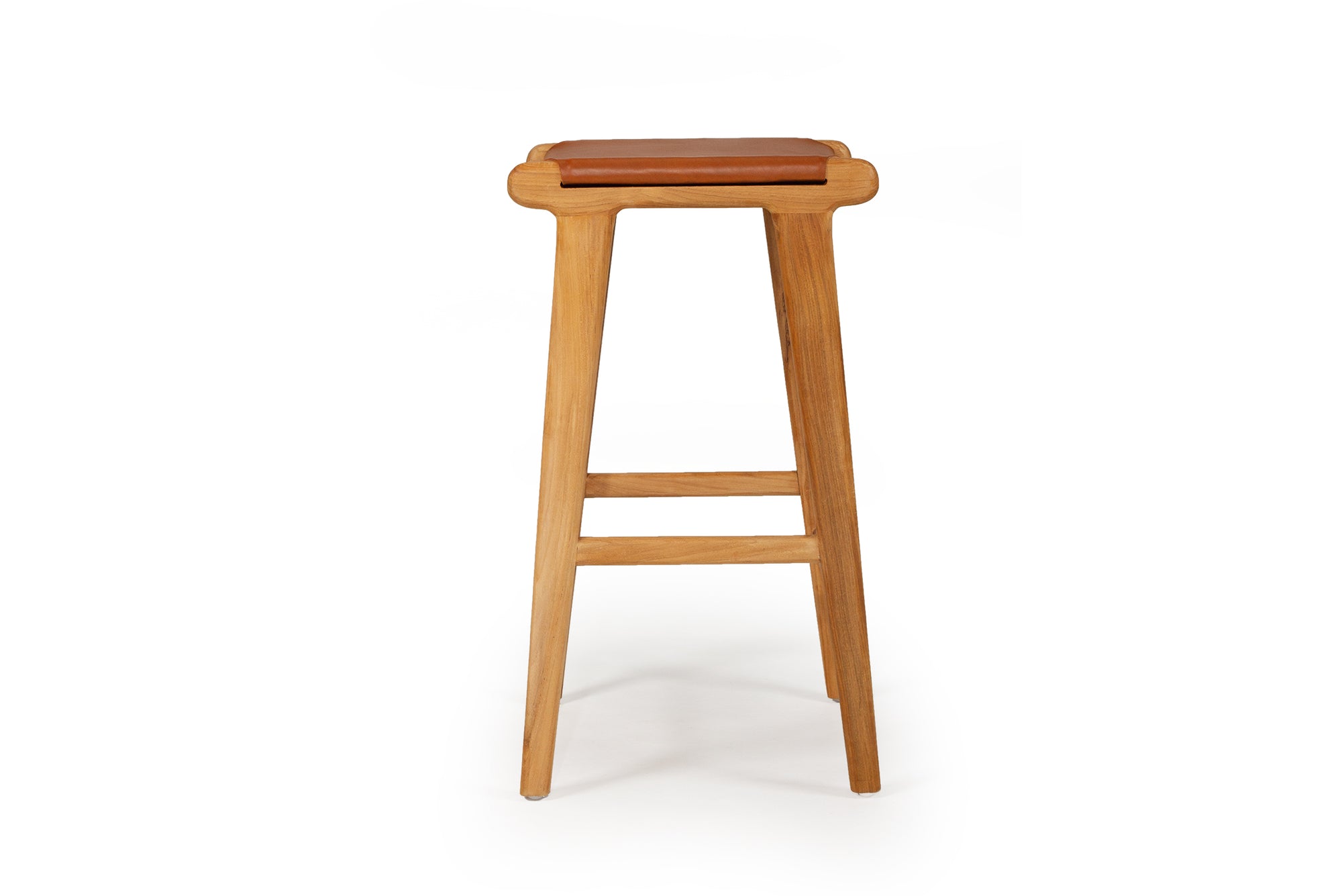 Paloma Flat Leather Saddle Stool