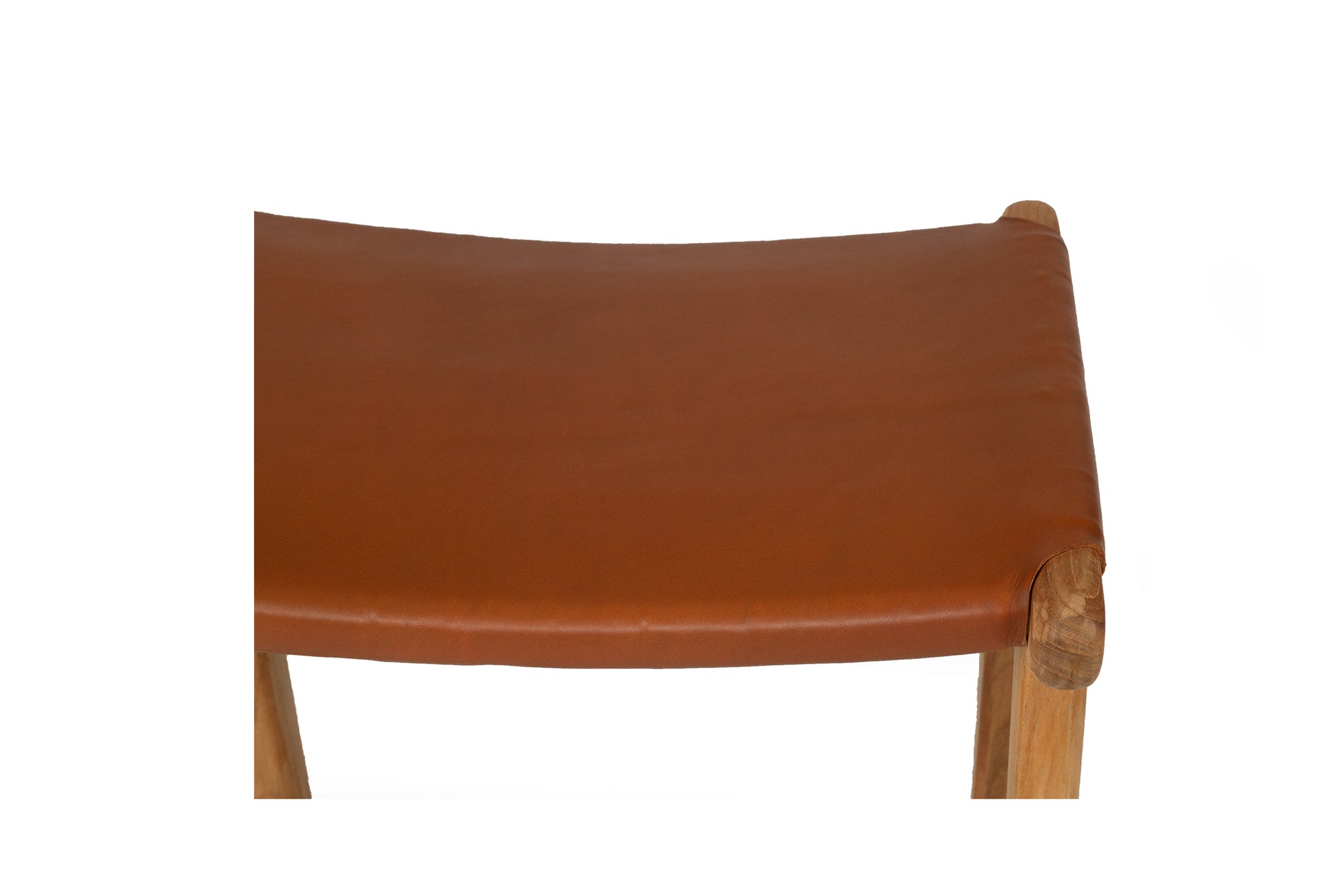 Paloma Flat Leather Saddle Stool