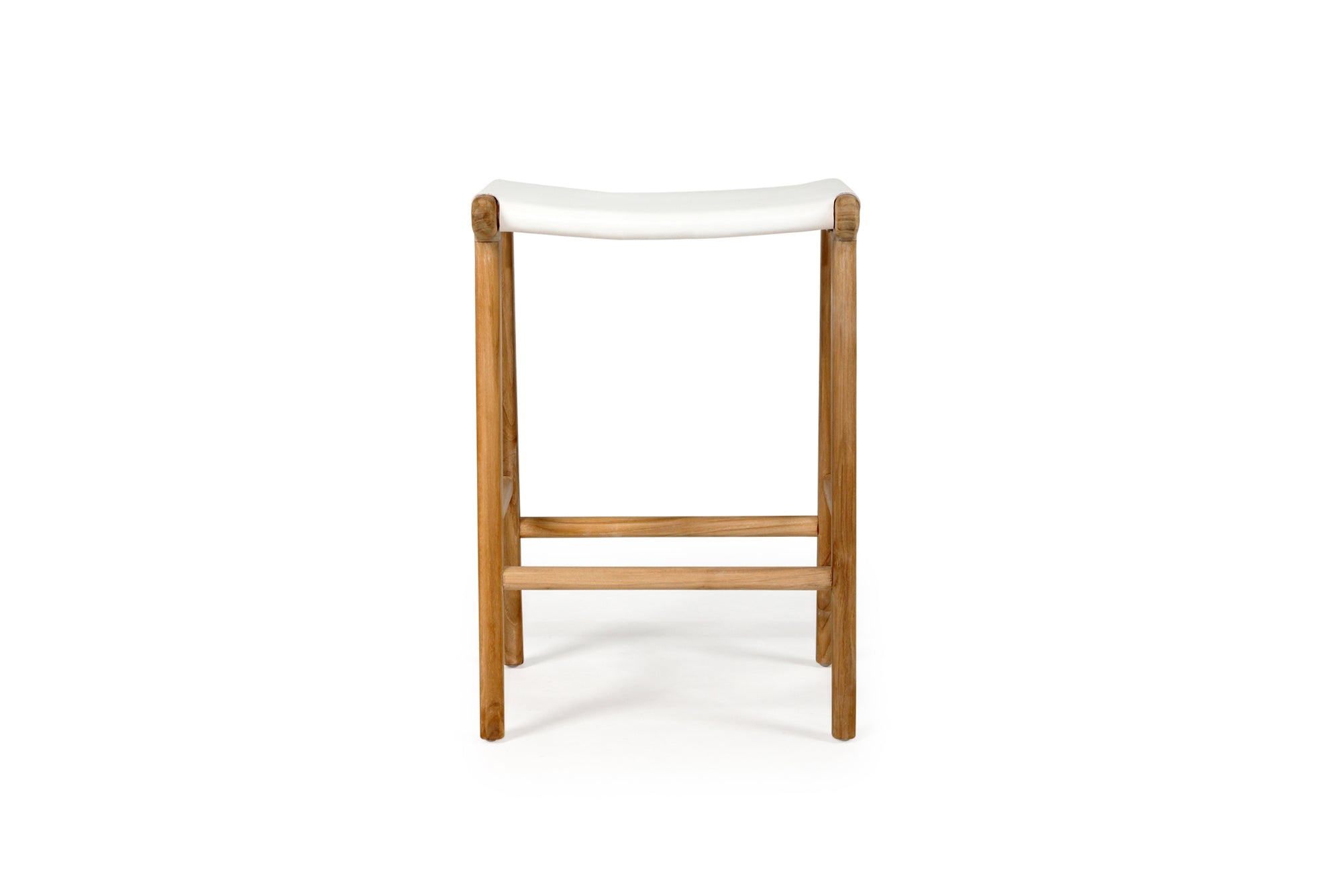 Paloma Flat Leather Saddle Stool