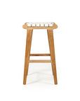 Paloma Woven Leather Saddle Stool