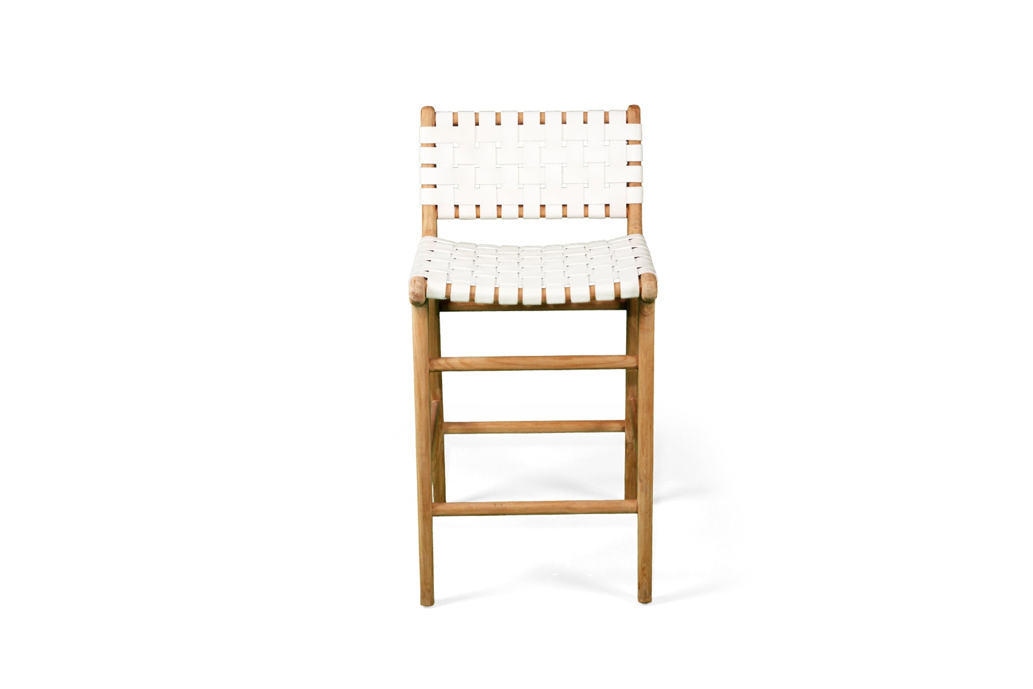 Paloma Woven Leather Backed Counter Stool