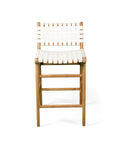 Paloma Woven Leather Backed Counter Stool