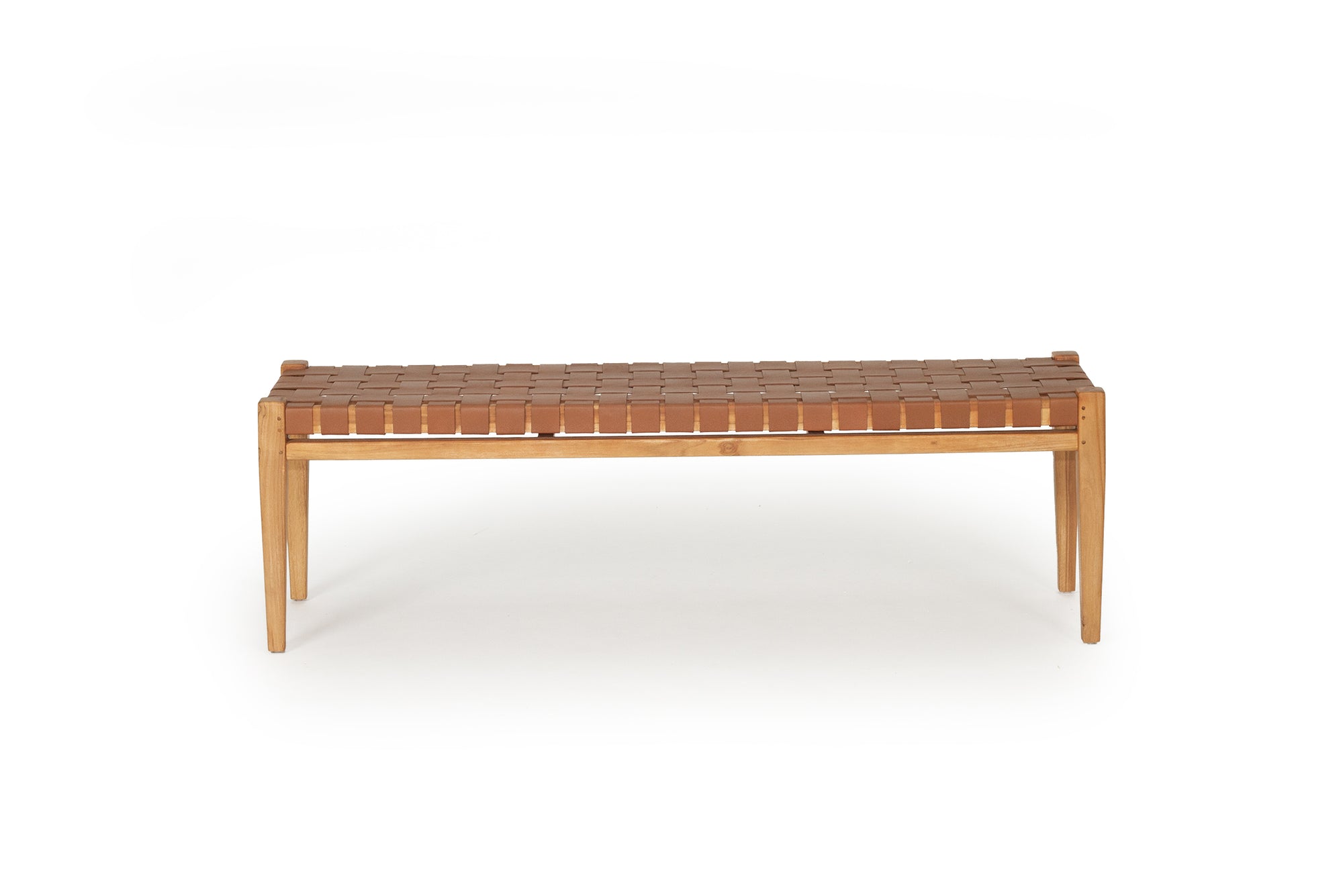 Paloma Woven Leather 150cm Bench