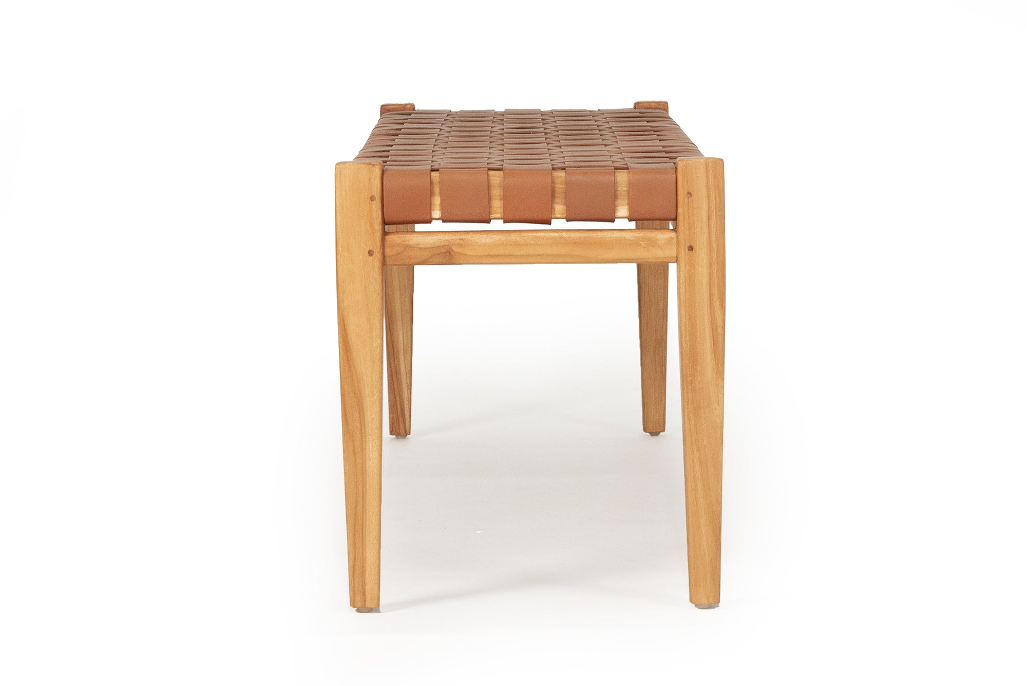 Paloma Woven Leather 150cm Bench