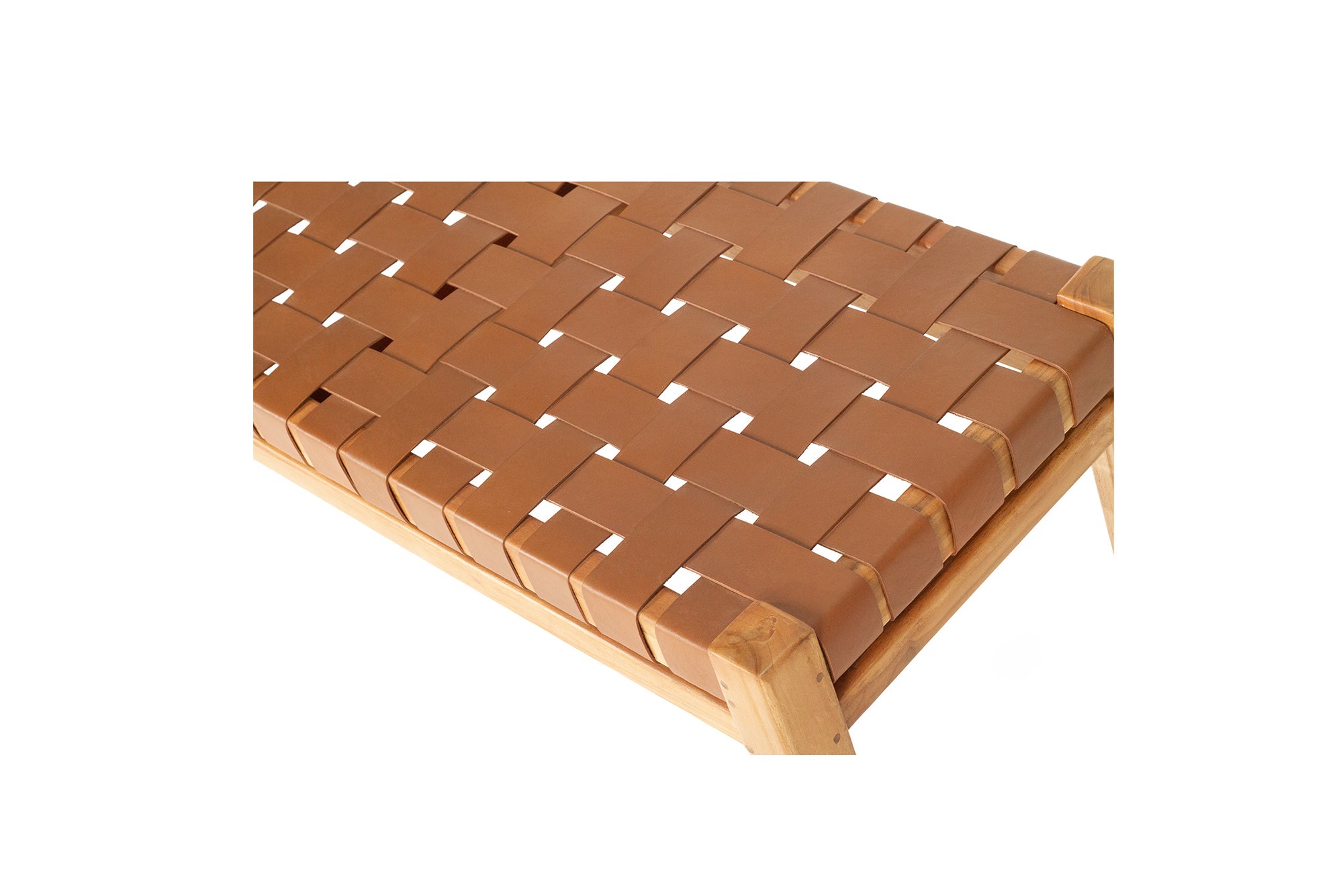 Paloma Woven Leather 150cm Bench