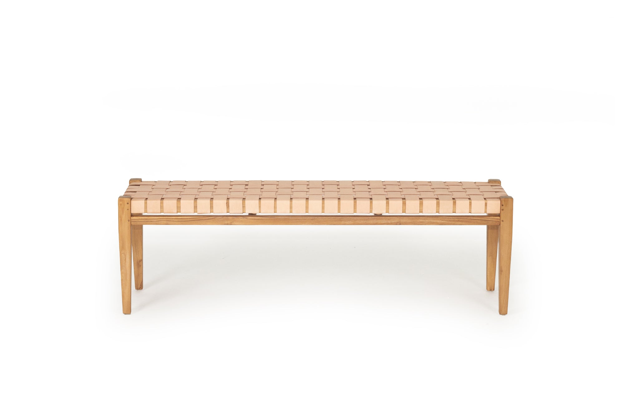 Paloma Woven Leather 150cm Bench