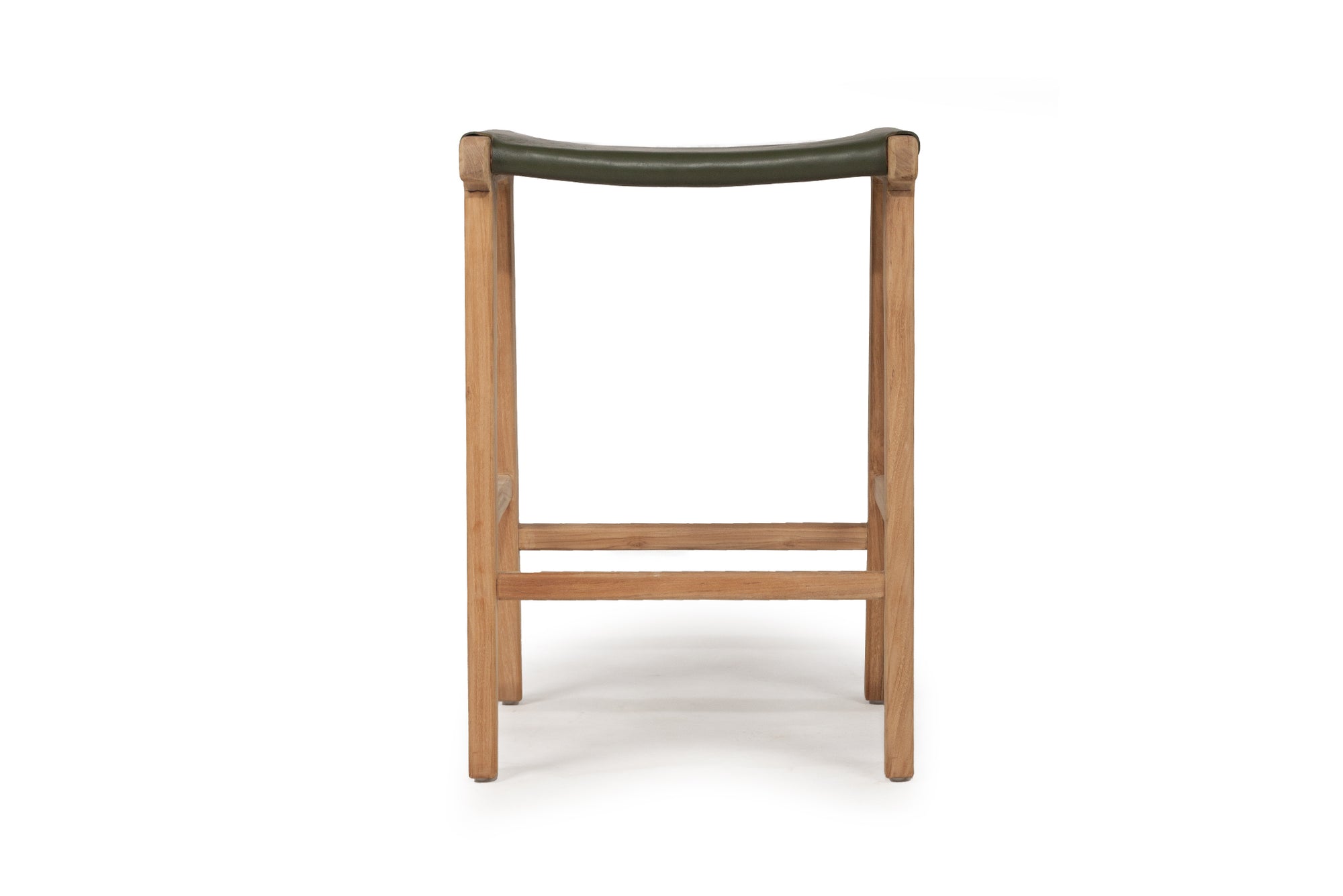 Paloma Flat Leather Saddle Stool