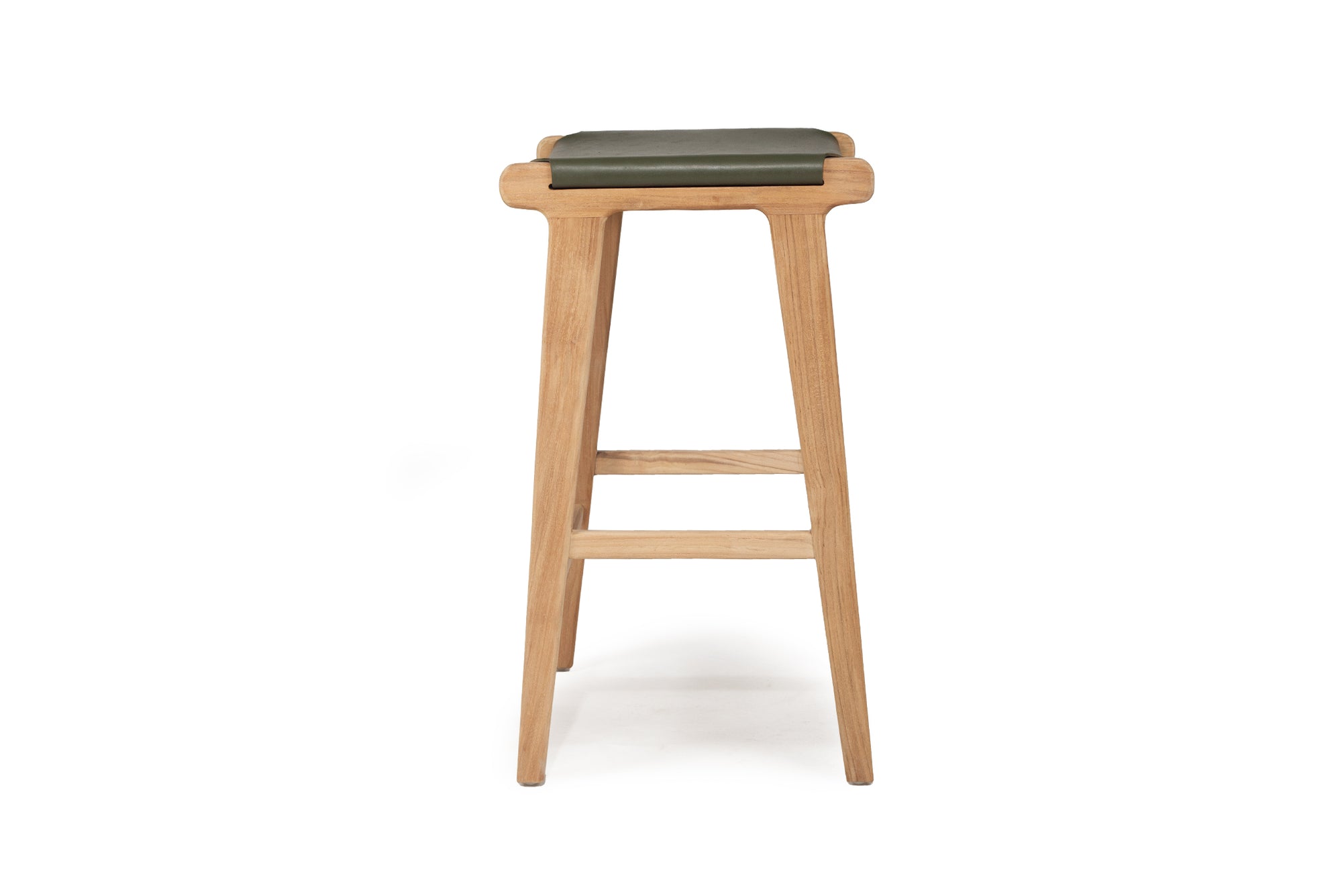 Paloma Flat Leather Saddle Stool