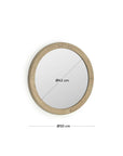 Retreat Round Timber Mirror
