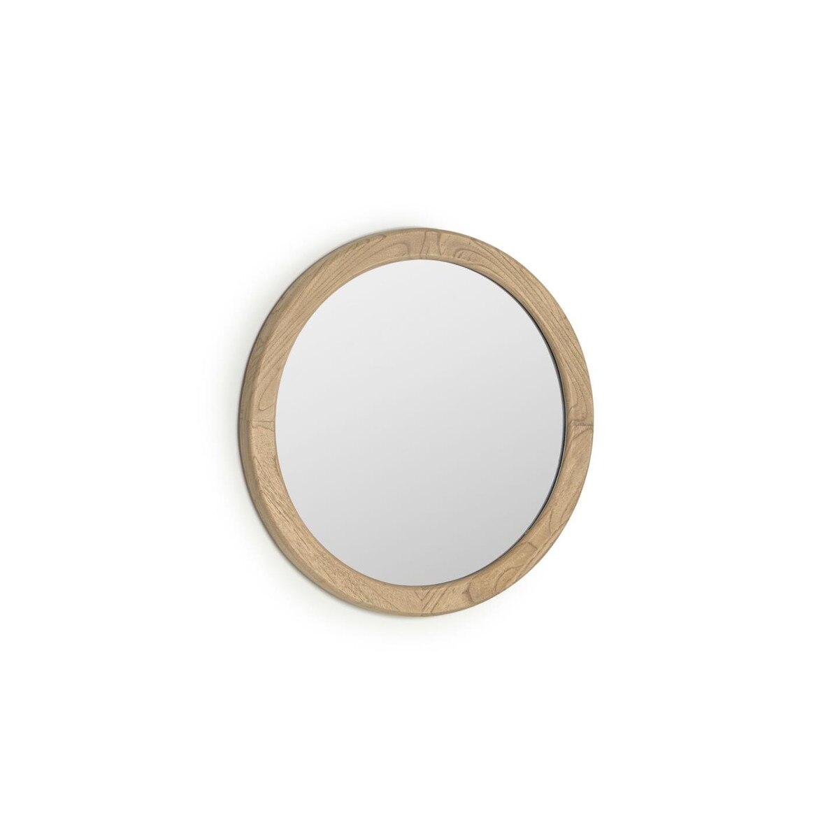 Retreat Round Timber Mirror