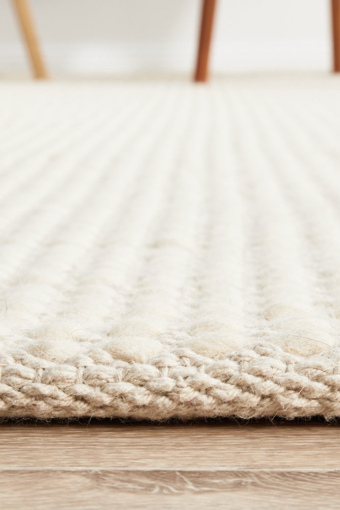 Saka Flatwoven Rug White