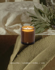 Black Blaze Scented Candle Clary Sage