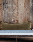 Eadie Evelyn Velvet Long Lumbar Cushion