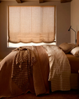 Matteo Bronze Wool & Silk Cushion Lumber