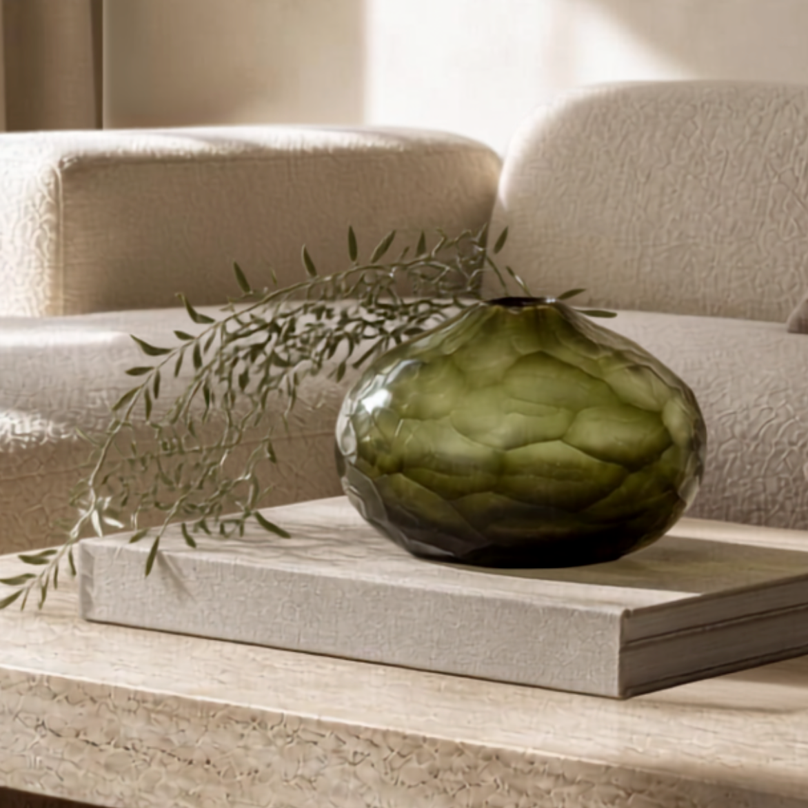 Kimoni Vase in green