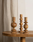 Suri Turned Candle Holders