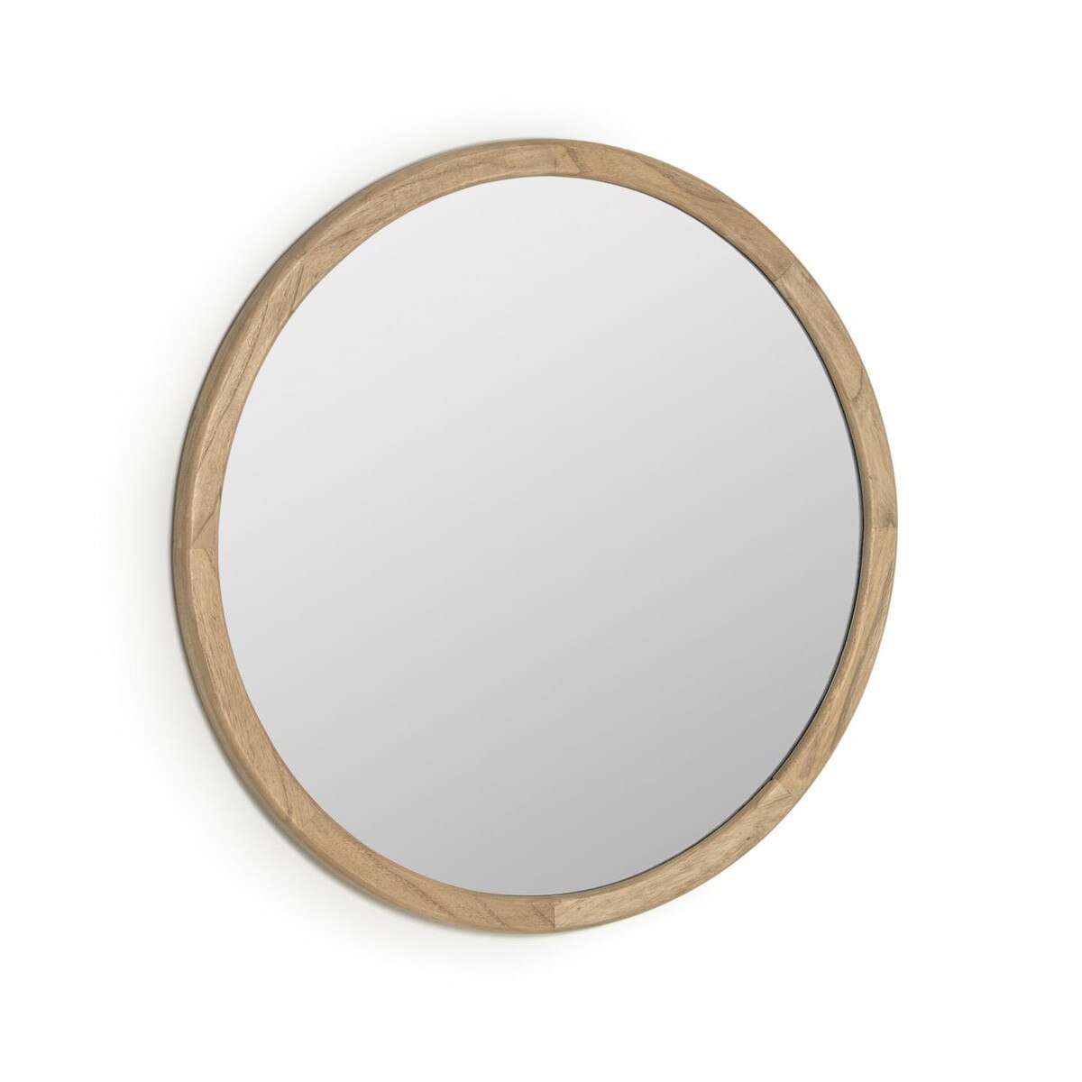 Retreat Round Timber Mirror