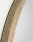 Retreat Round Timber Mirror