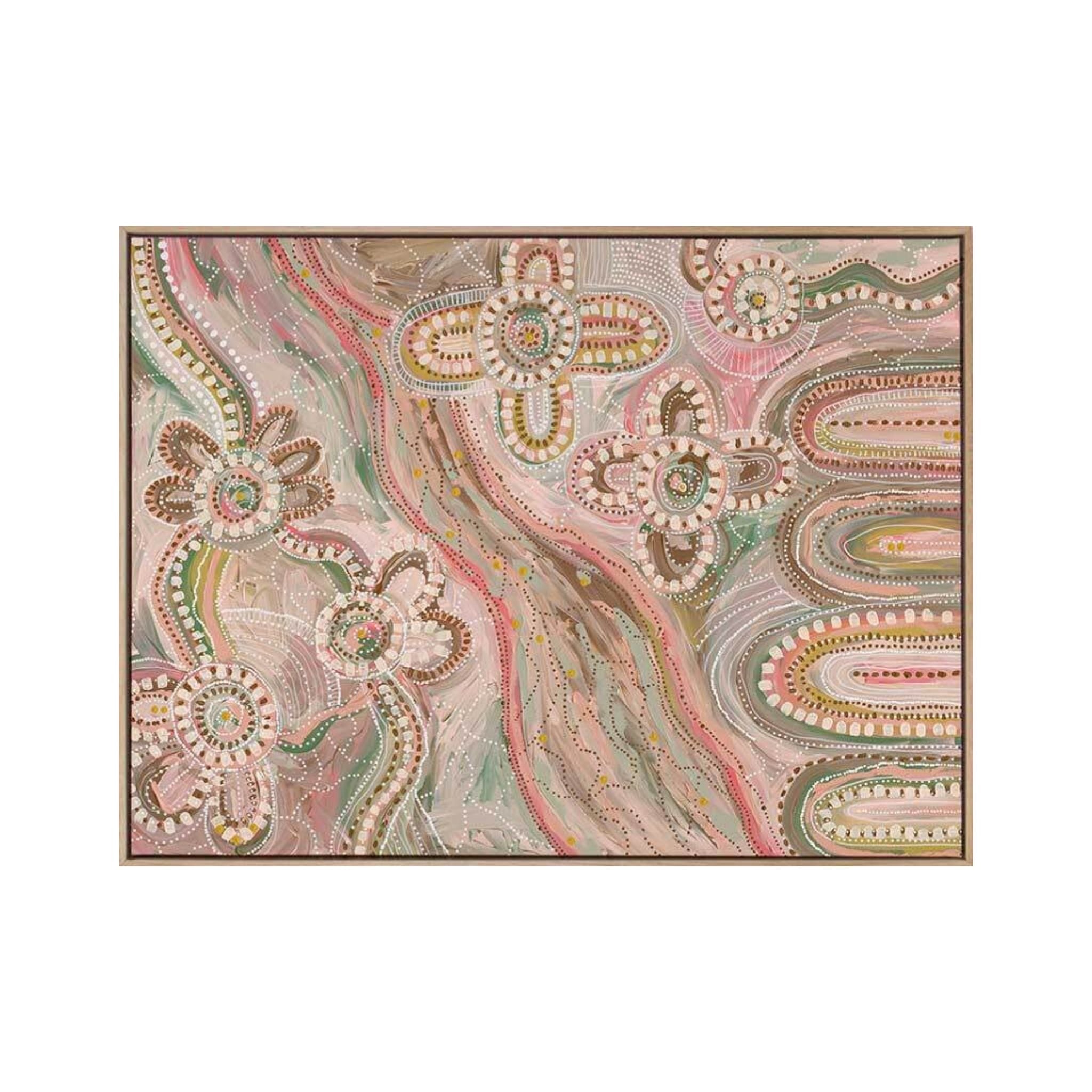 Aboriginal Collection - Bila Canvas Art Print