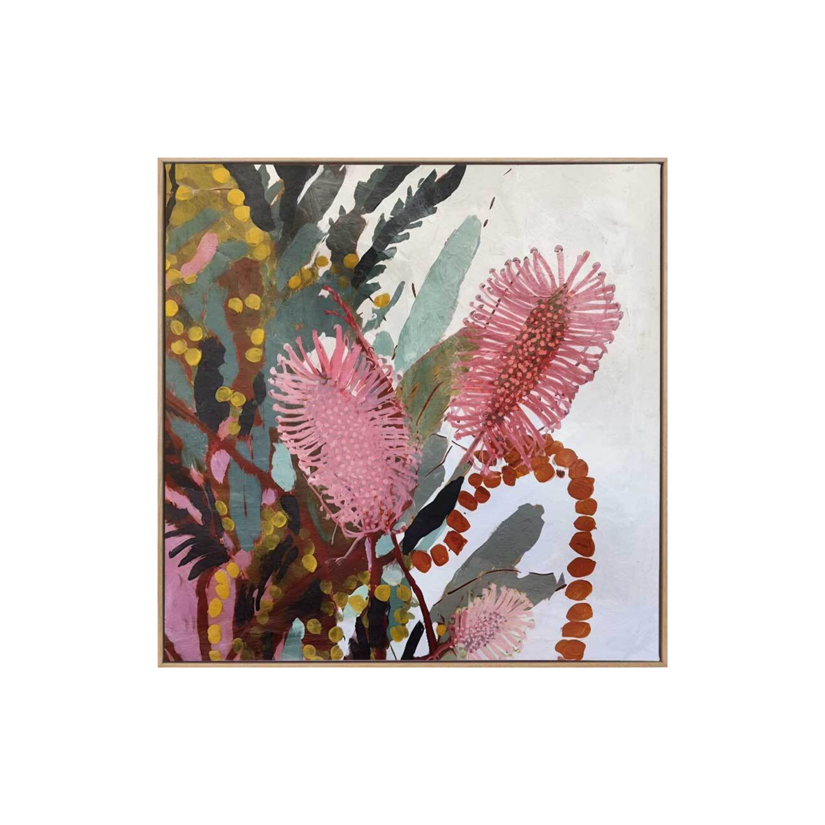 Bottle Brush in Bloom Canvas Art Print