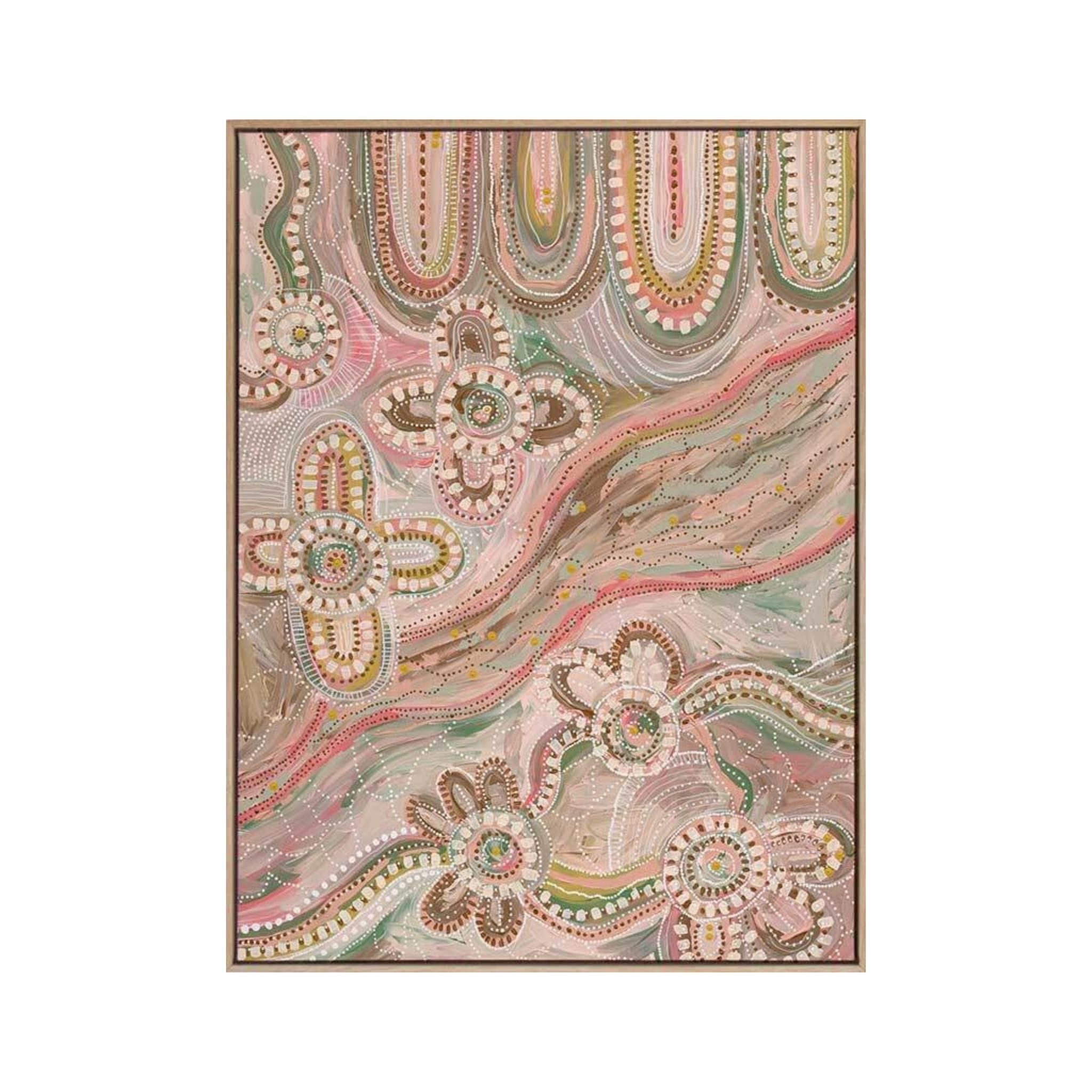 Aboriginal Collection - Bila Canvas Art Print