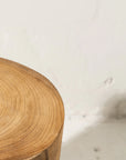 Ama Teak Stool Raw Finish