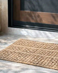 Zebra Armstrong Natural Tile Jute Runner