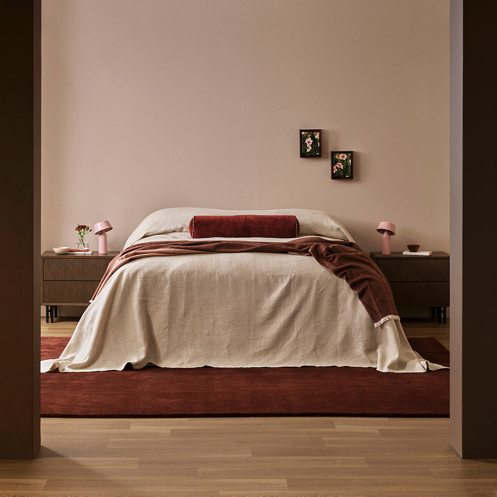 Baya Bastion Claret Wool Rug