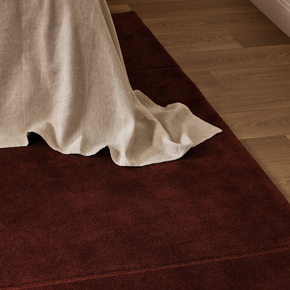 Baya Bastion Claret Wool Rug
