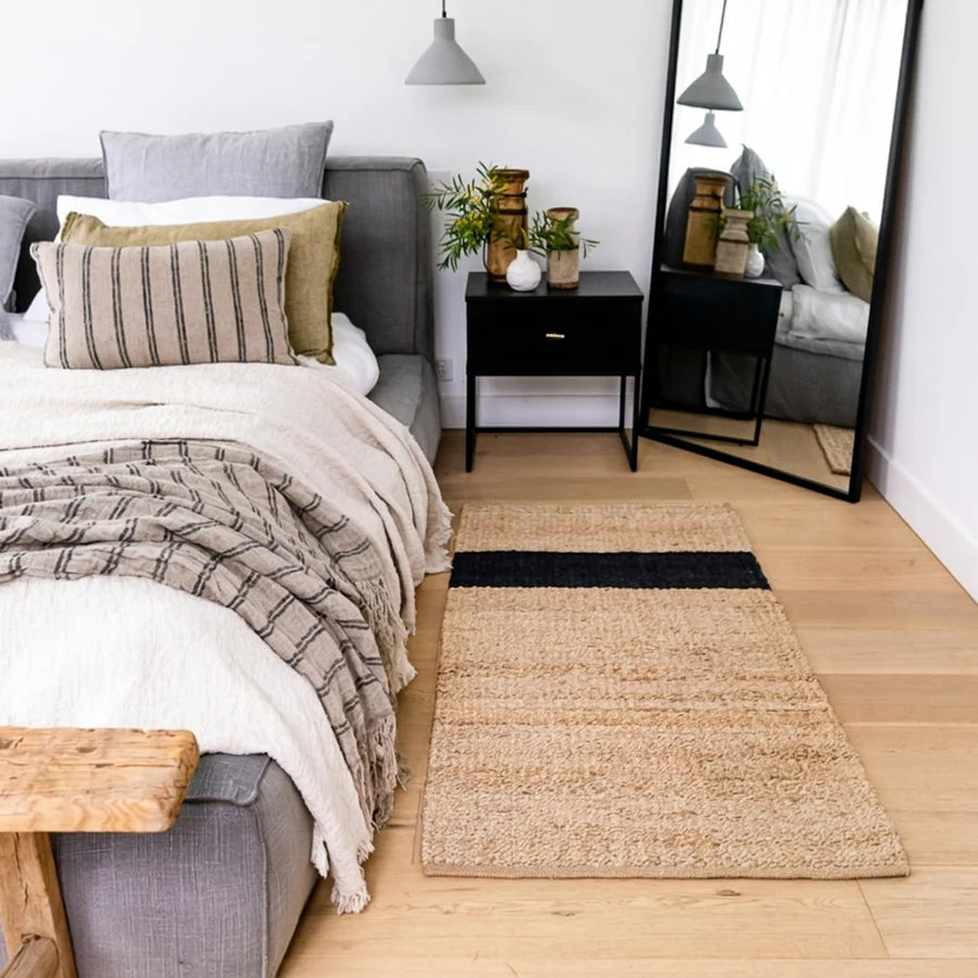 Zebra Baxter Stripe Jute Mat