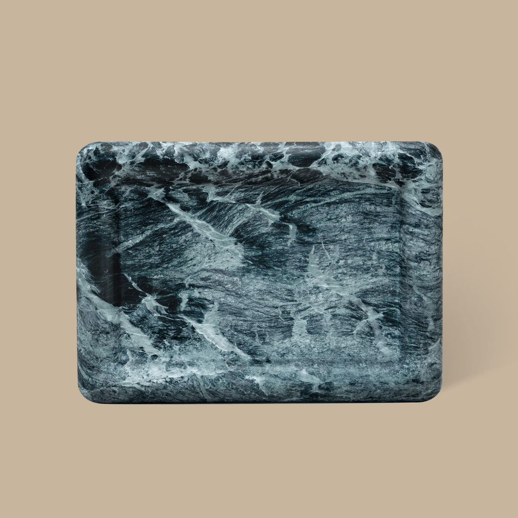 Black Blaze Rectangle Tray