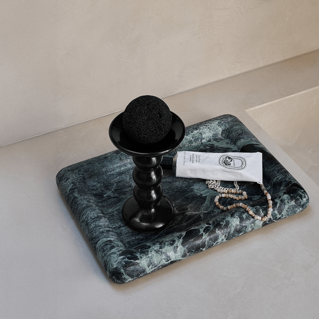 Black Blaze Rectangle Tray