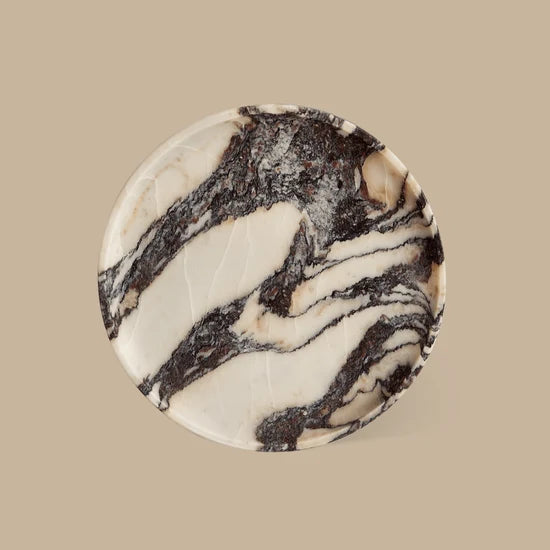 Linea Round Marble Tray