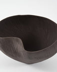 ceramic bowl in brushed chocolate