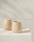 Citra Travertine Canister