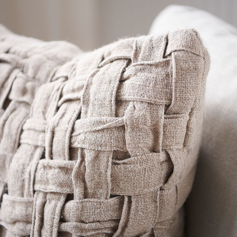 Crosier Linen Cushion - Natural
