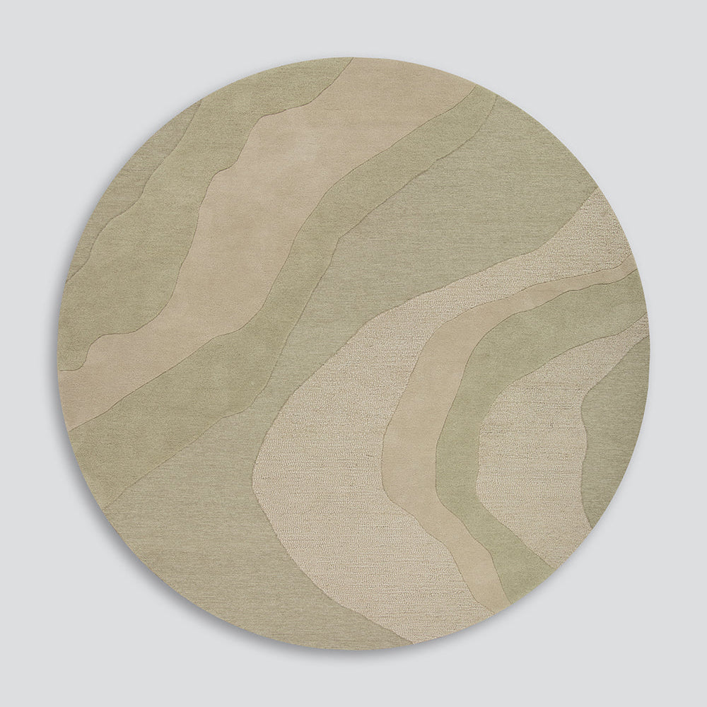 Baya Edgewater Round Rug - Pistachio