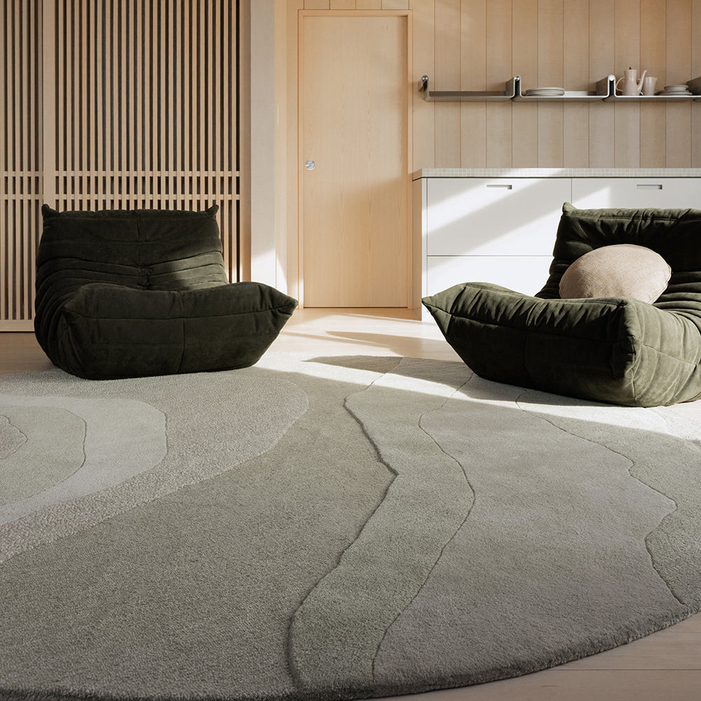 Baya Edgewater Round Rug - Pistachio