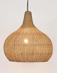 Taro Rattan Pendant - Bulb